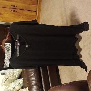 Black, Rafaella tunic top. xxl.